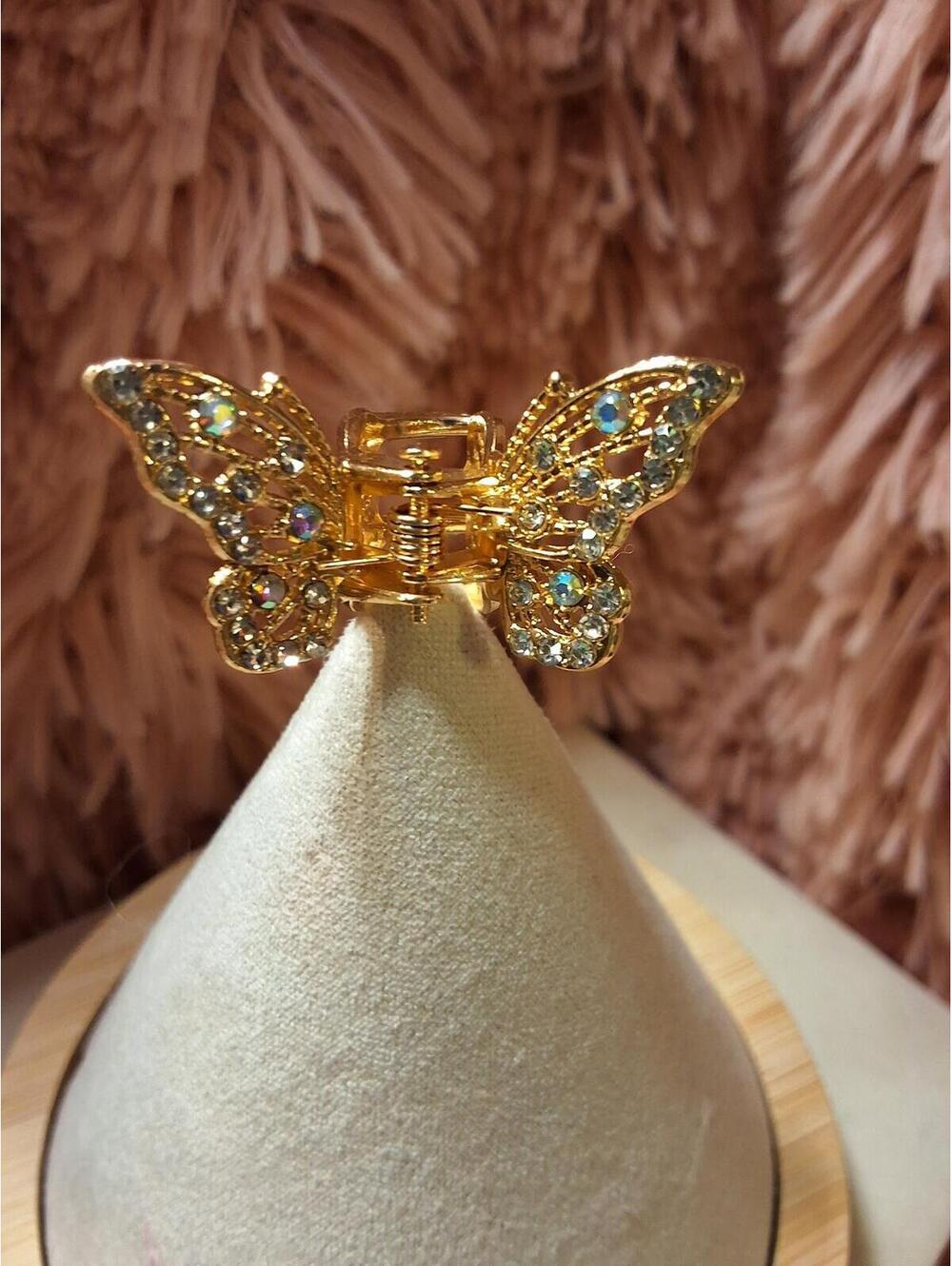 MINI Butterfly Hair CLAW METAL GOLD